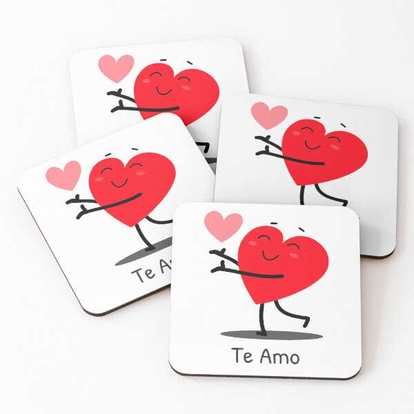Artikelvorschau, Te Amo, ich liebe dich, Valentinstag Herzen, Spanisch, Jubiläum, Geburtstag, neues Baby, süß entworfen und verkauft von designwaves.