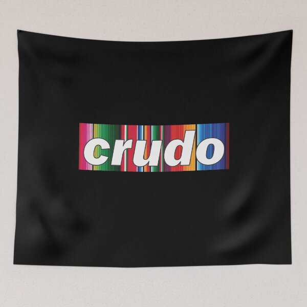 Item preview, Crudo Mexican Serape Poncho Patten designed and sold by CrudoMerch.