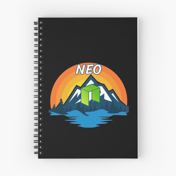 Artikelvorschau, NEO Cryptocurrency Mountain Sunset entworfen und verkauft von Bitcoin-Fashion.