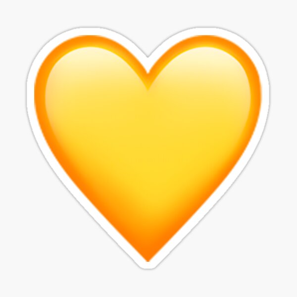 Yellow Heart Emoji Sticker