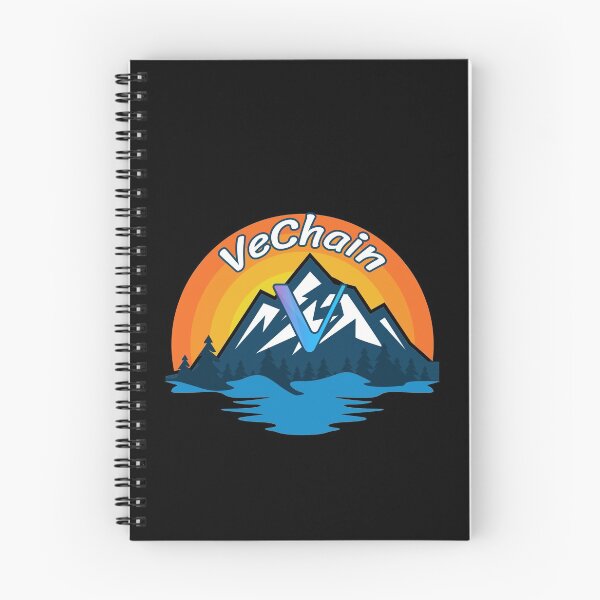 Item preview, VeChain VET Cryptocurrency Mountain Sunset designed and sold by Bitcoin-Fashion.