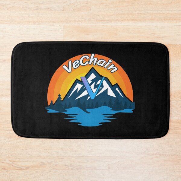 Item preview, VeChain VET Cryptocurrency Mountain Sunset designed and sold by Bitcoin-Fashion.