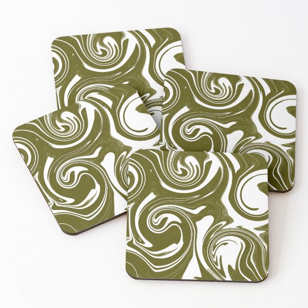 Item preview, Mármol verde oliva y blanco / espiral designed and sold by ndubrey.