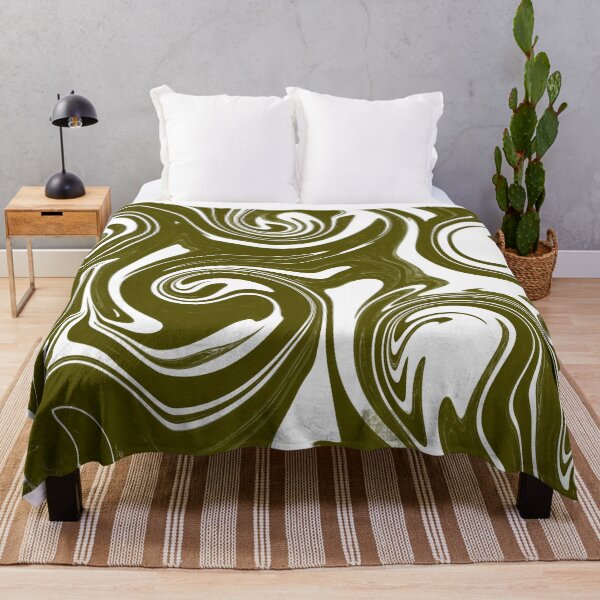 Item preview, Olive green and white marble / spiral designed and sold by ndubrey.