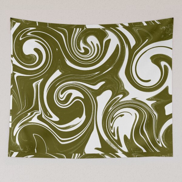 Item preview, Mármol verde oliva y blanco / espiral designed and sold by ndubrey.