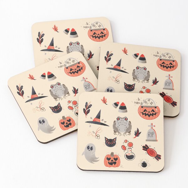 Item preview, Halloween everyday cute spooky pattern  designed and sold by Texdoodles.