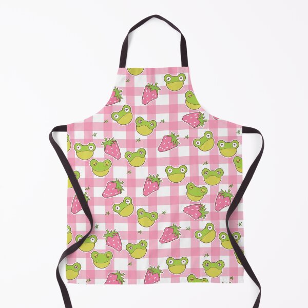 Item preview, Pink Gingham Frogs designed and sold by Cass Noel Studio.