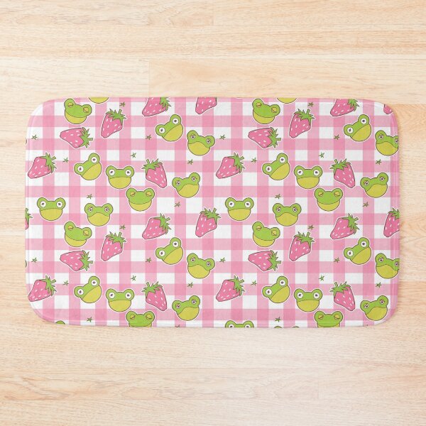 Item preview, Pink Gingham Frogs designed and sold by Cass Noel Studio.