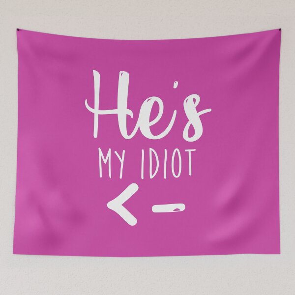 Item preview, He's My Idiot - Girlfriend Shirt - Wifey Shirt - Couples shirts T-Shirt designed and sold by WaltTheAdobeGuy.