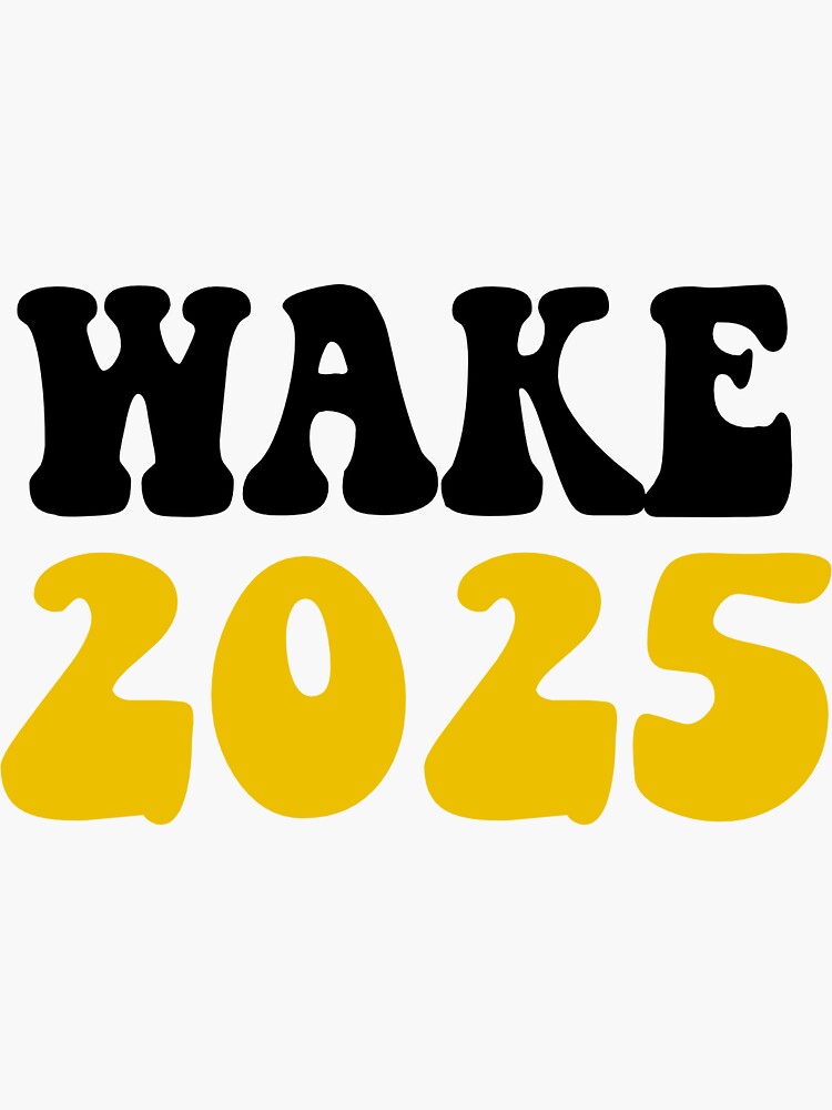 "Wake Forest University Vandy Class of 2025 Groovy Sticker" Sticker for