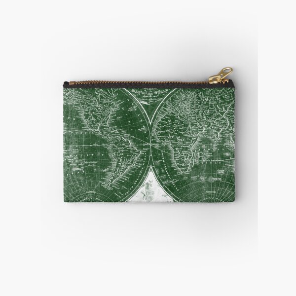 Item preview, World Map (1811) Green & White  designed and sold by BravuraMedia.