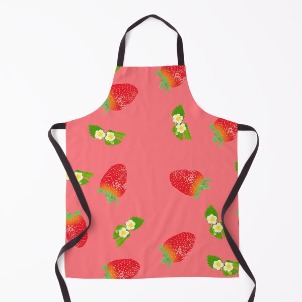 Item preview, Strawberries and strawberry flowers on a pale red background designed and sold by Rimkidd.
