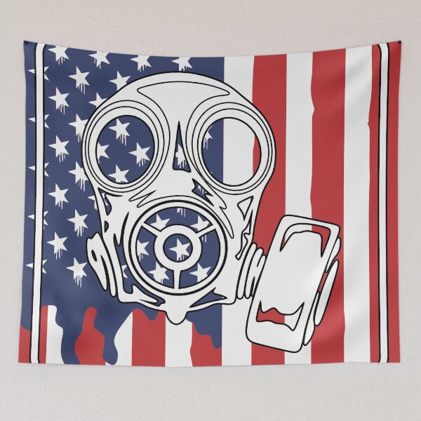 Item preview, American Flag Gas mask designed and sold by Forever-Design.