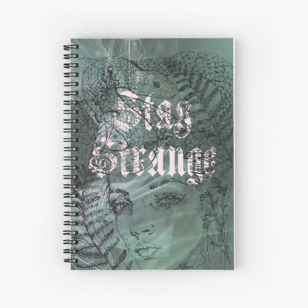 Serpent Vert Stay Strange Cahier à spirale