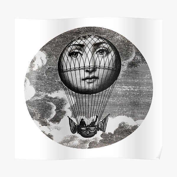 Montgolfière Fornasetti Poster
