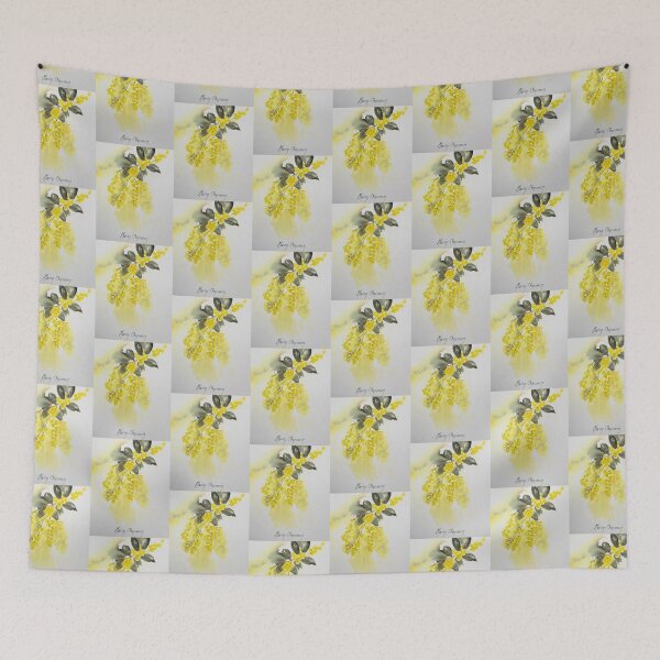 Item preview, Australian golden wattle watercolour designed and sold by MarionChapman.