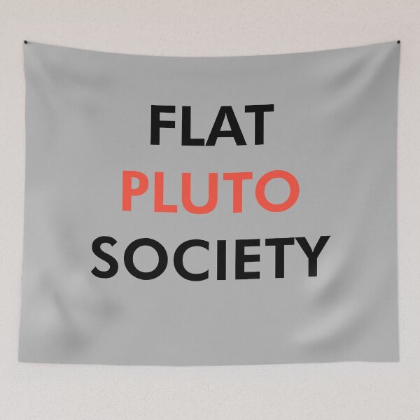 Item preview, Flat Pluto Society (Black) designed and sold by Graograman.