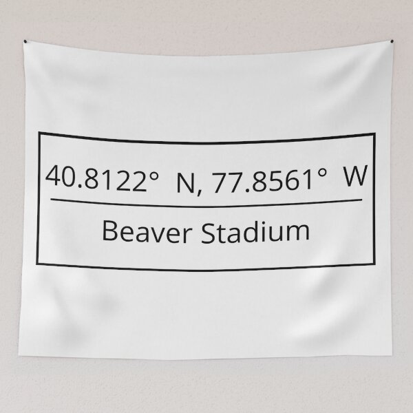Item preview, Beaver Stadium Coordinates  designed and sold by NSN Print Co..
