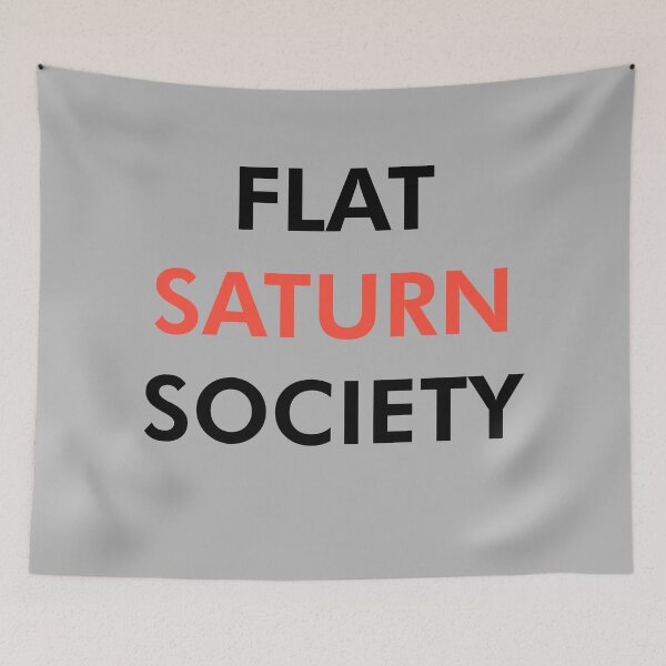 Item preview, Flat Saturn Society (Black) designed and sold by Graograman.