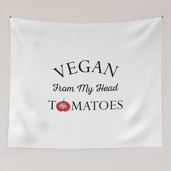 Item preview, vegan from my head tomatoes designed and sold by GraphicBit.