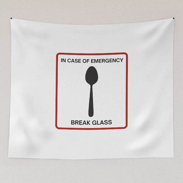 Item preview, Emergency Spoons For Spoonies - Break Glass In Case Of Emergency  designed and sold by N44Prints.