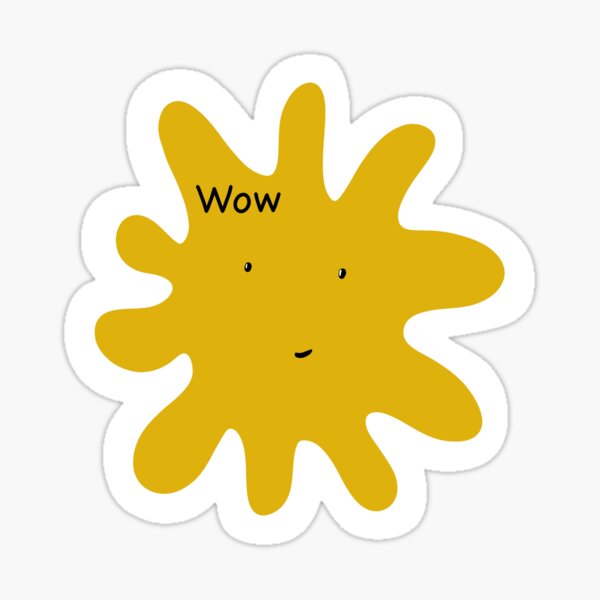 Wow squiggle Sticker