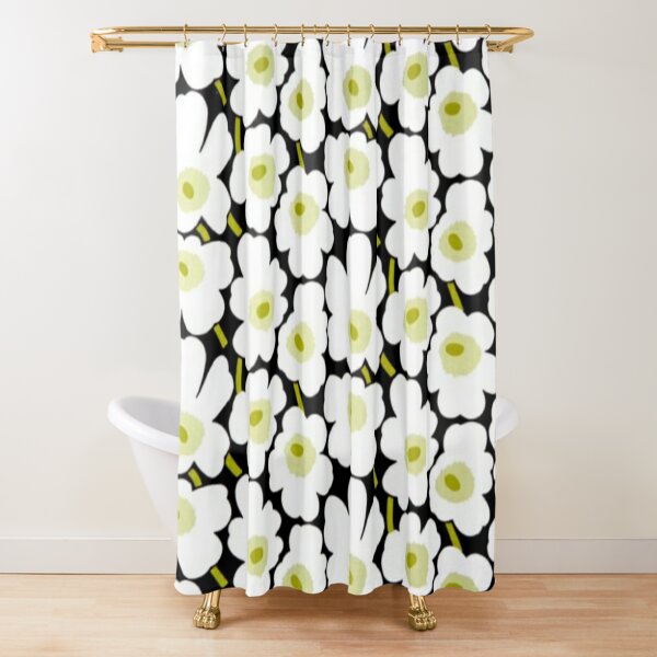 Unikko Shower Curtains Redbubble