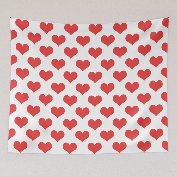 Item preview, Red hearts on a white background designed and sold by IoanaHraball.