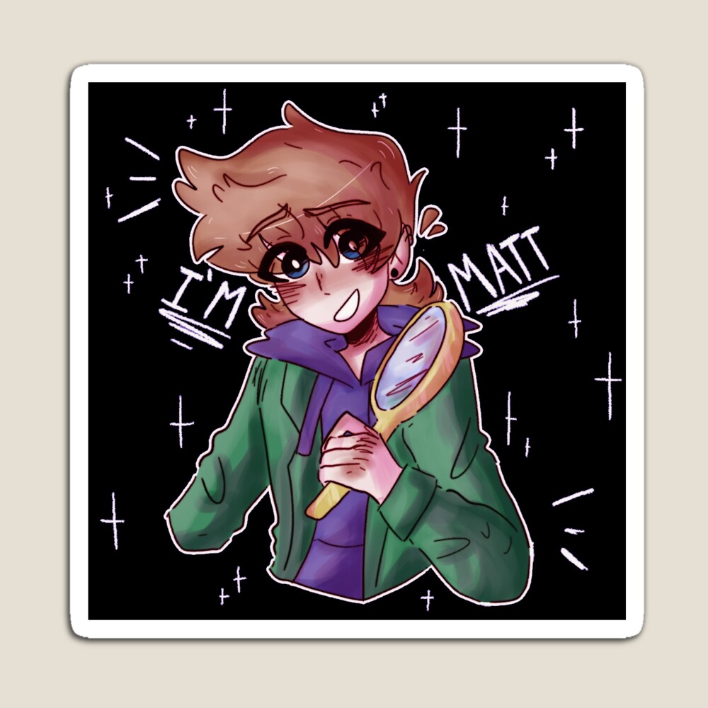 Matt Eddsworld  Magnet for Sale by Infodrawz