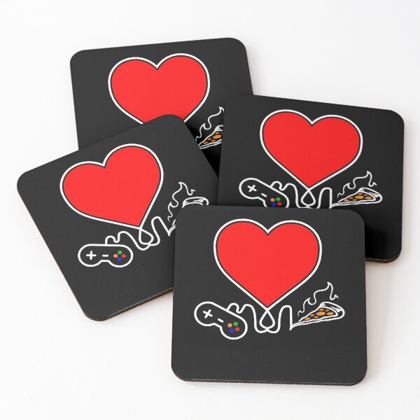 Item preview, Life is Better With Game and Pizza Video Gamer Valentines Day Controllers Heart designed and sold by teesBYAlioui.