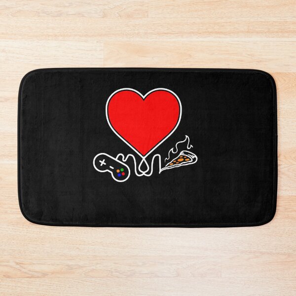 Item preview, Life is Better With Game and Pizza Video Gamer Valentines Day Controllers Heart designed and sold by teesBYAlioui.