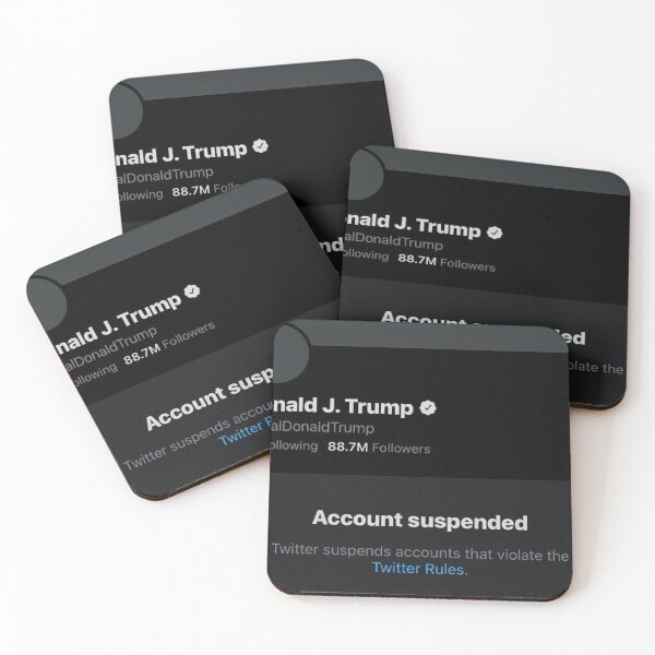 Item preview, Donald Trump account suspended designed and sold by elflovesyou.