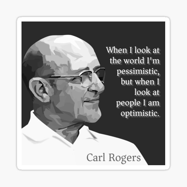 Item preview, When I look at the world I'm pessimistic, but when I look at people I am optimistic. designed and sold by PsychPsych.