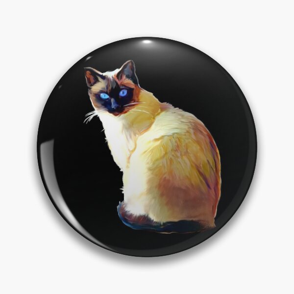 Item preview, oil painting of seal point cat designed and sold by Designwebjae.