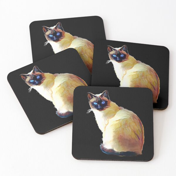Item preview, oil painting of seal point cat designed and sold by Designwebjae.