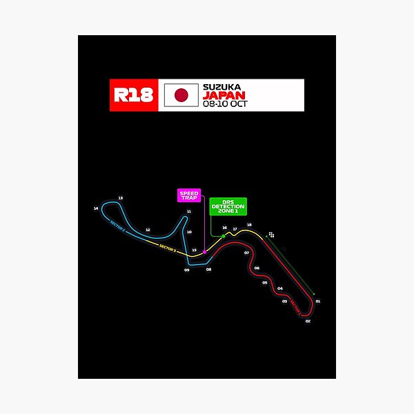 Item preview, Japanese Grand Prix Calendar Formula Race Car Circuit Name 2021 designed and sold by OnlyPrint20.
