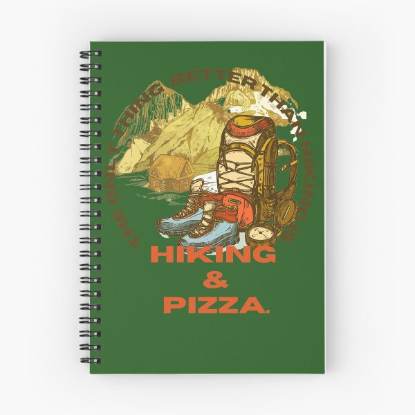 Item preview, the only thing better then hiking is,hiking and pizza sticker, designed and sold by amy greaves.