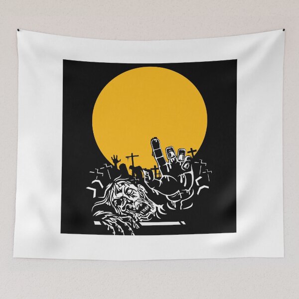 Artikelvorschau, Vollmond mit Zombies entworfen und verkauft von Booo Tees.