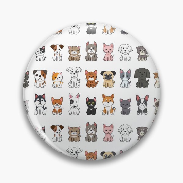 Item preview, cartoon cats and dogs designed and sold by della95.