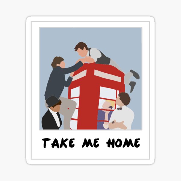 Take Me Home Polaroid One Direction Sticker By Andreariv Redbubble