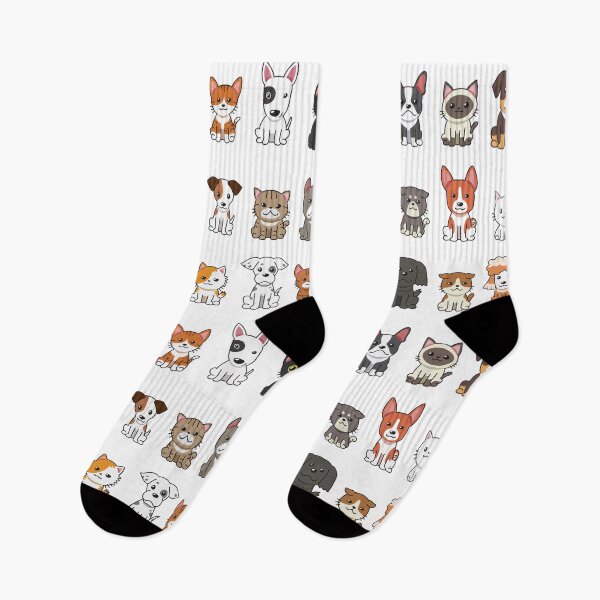 Item preview, cartoon cats and dogs designed and sold by della95.