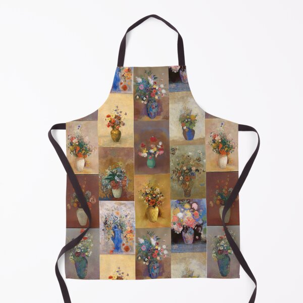 Item preview, 12 Vases with Flowers by Odilon Redon designed and sold by Shapes-Mania.