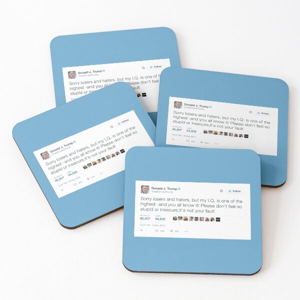 Item preview, Funny Donald Trump IQ tweet designed and sold by hypocratees.