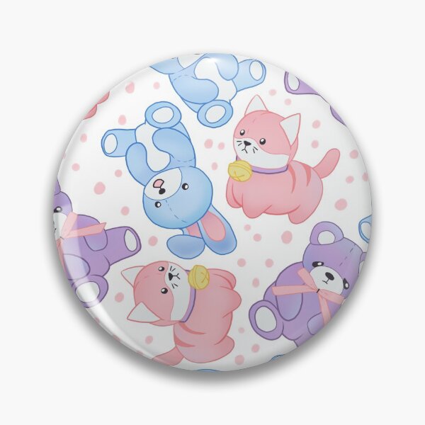 Item preview, Pastel Stuffies on White designed and sold by Cass Noel Studio.