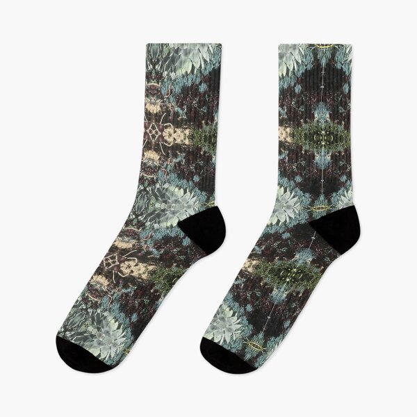 Item preview, Botanical, Divine -  Summer Succulent Fusion Patterns in  Teal, Green and Deep Purple designed and sold by RoseAromas.