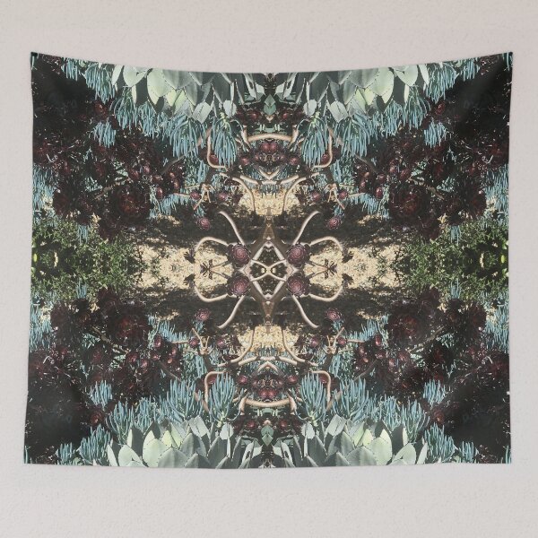 Item preview, Botanical, Divine -  Summer Succulent Fusion Patterns in  Teal, Green and Deep Purple designed and sold by RoseAromas.