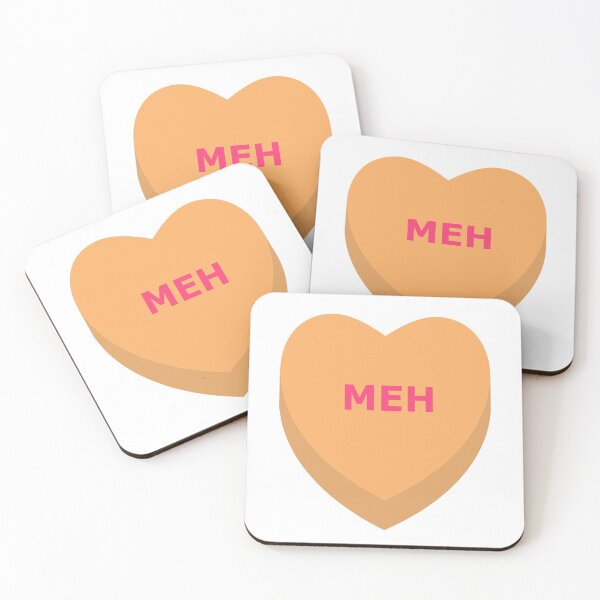 Item preview, Meh Anti-Valentine Conversation Heart designed and sold by marieofroumania.