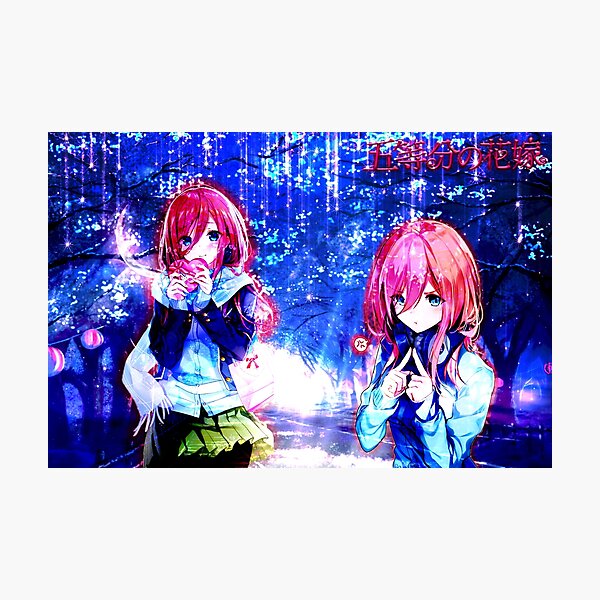 Quintessential Quintuplets Character Banners Photographic Print for Sale  by Reigill