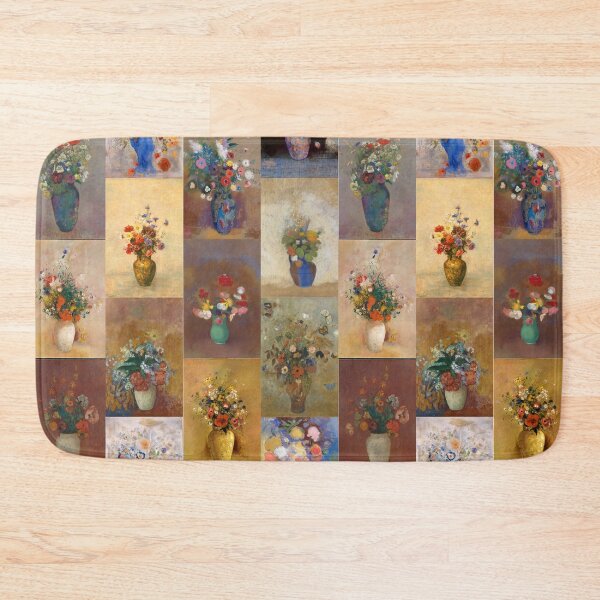 Item preview, 12 Vases with Flowers by Odilon Redon designed and sold by Shapes-Mania.