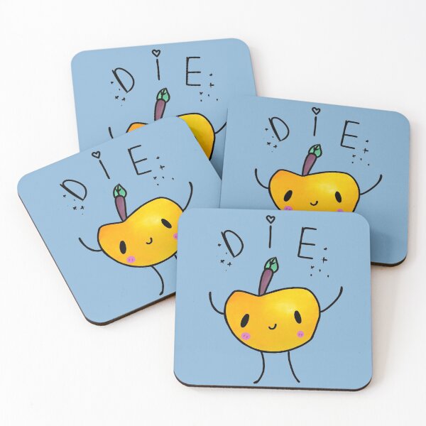 Item preview, Yellow Junimo Apple Die designed and sold by deerio.